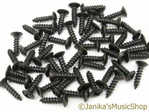 50 STRATOCASTER TELECASTER PICKGUARD SCREWS BLACK